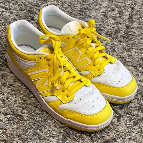 New Balance 480 men’s Yellow and White Sneakers sz 10.5